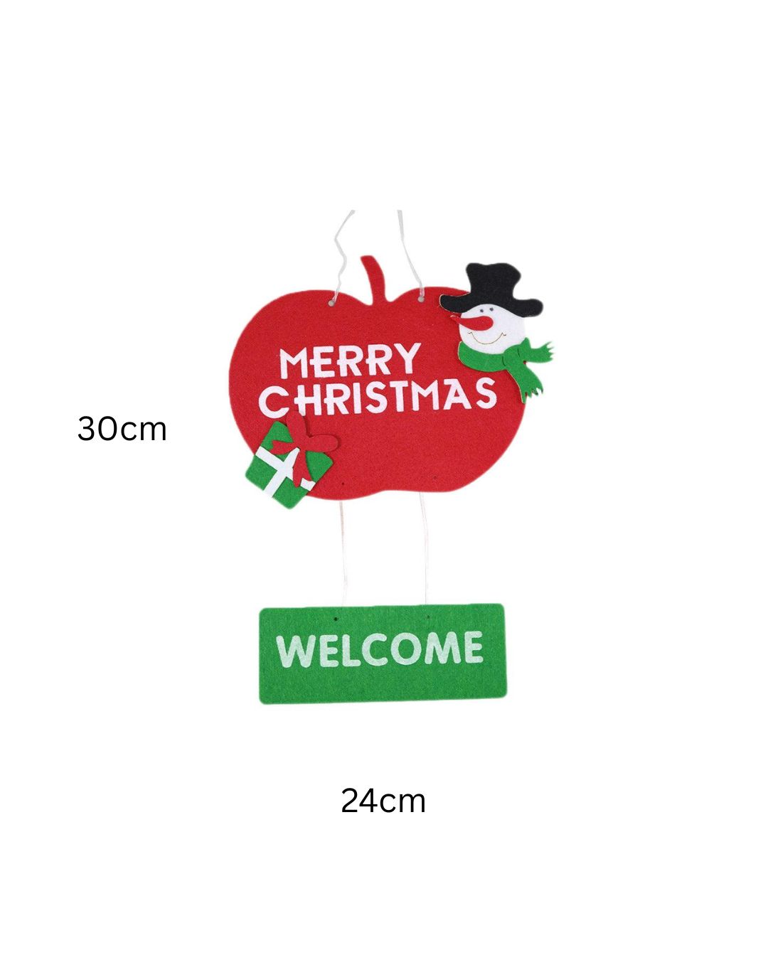 Merry Christmas Welcome Door Hanger