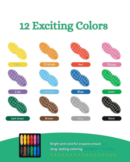 Peanut Crayons Markers
