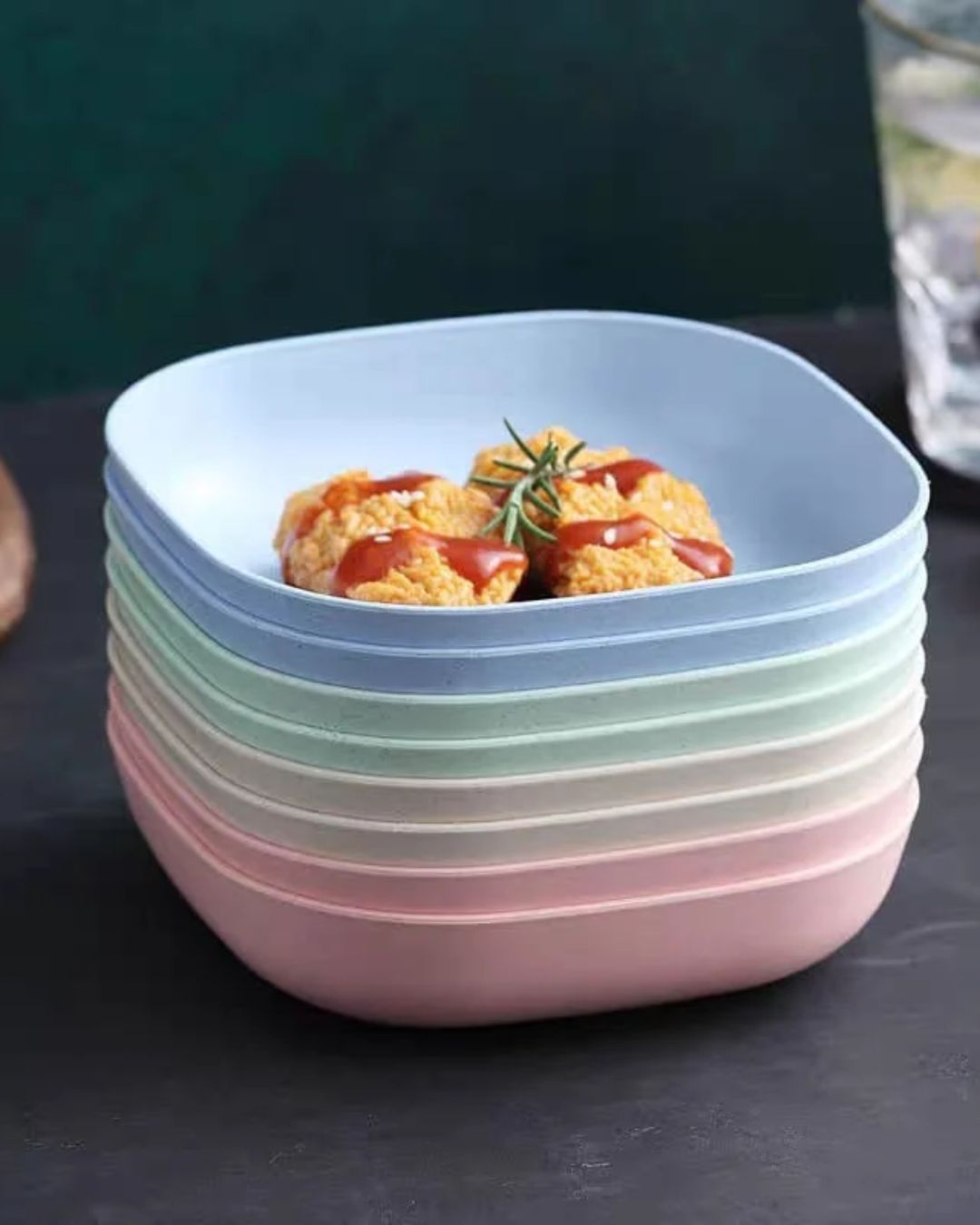 10 Plates Set with Stand