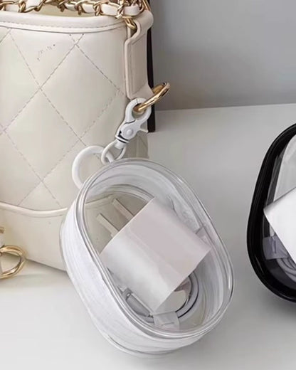 Portable Mini Clear Zipper Storage Pouch