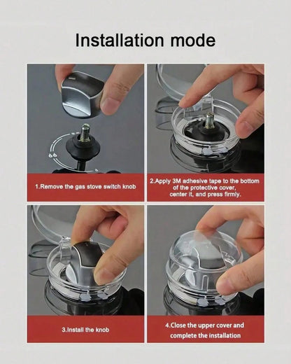 Transparent Gas Stove Switch Protection Cover