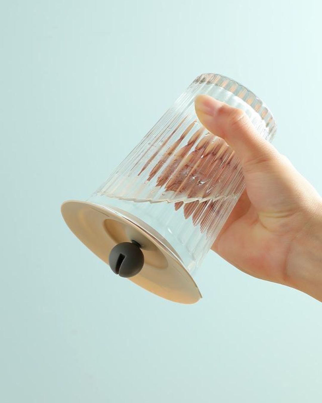 Silicone Cup Lid With Spoon Holder