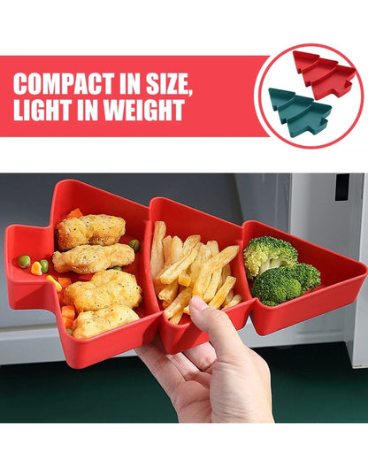 Christmas Tree Shaped Snack Tray