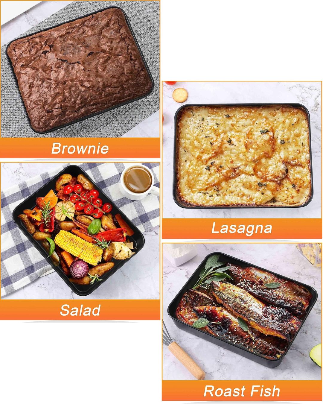 2-Piece Diamond Baking Pan Set