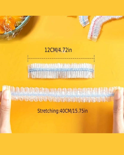 100pcs Colorful Disposable Food Covers