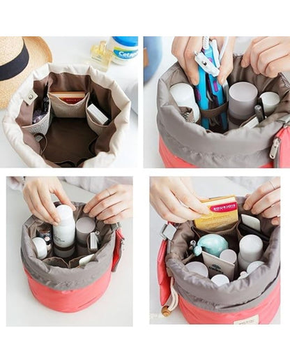 Makeup & Toiletries Barrel Bag