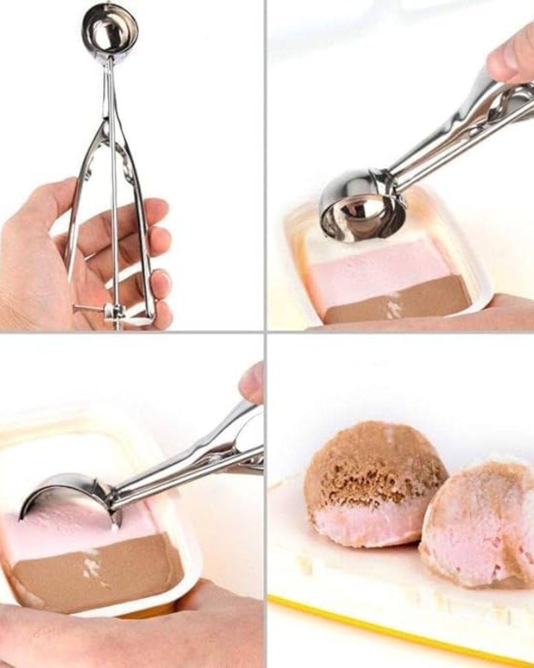 Stainless Steel Ice Cream Scoop Spoons