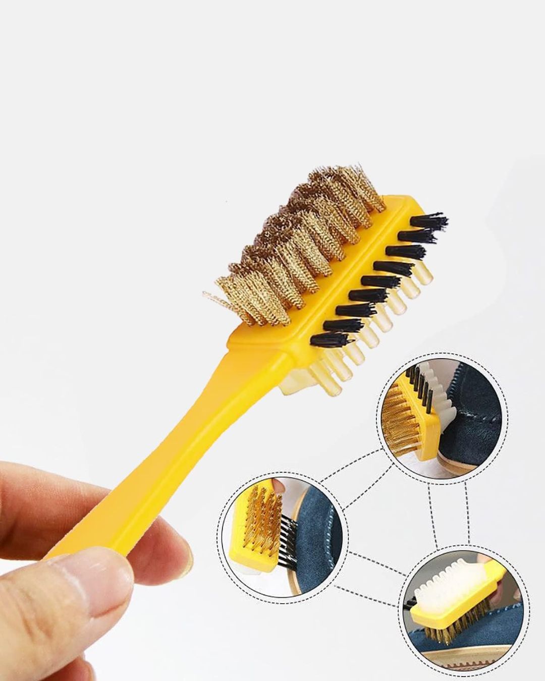 3 Side Multifunctional Shoe Cleaning Brush