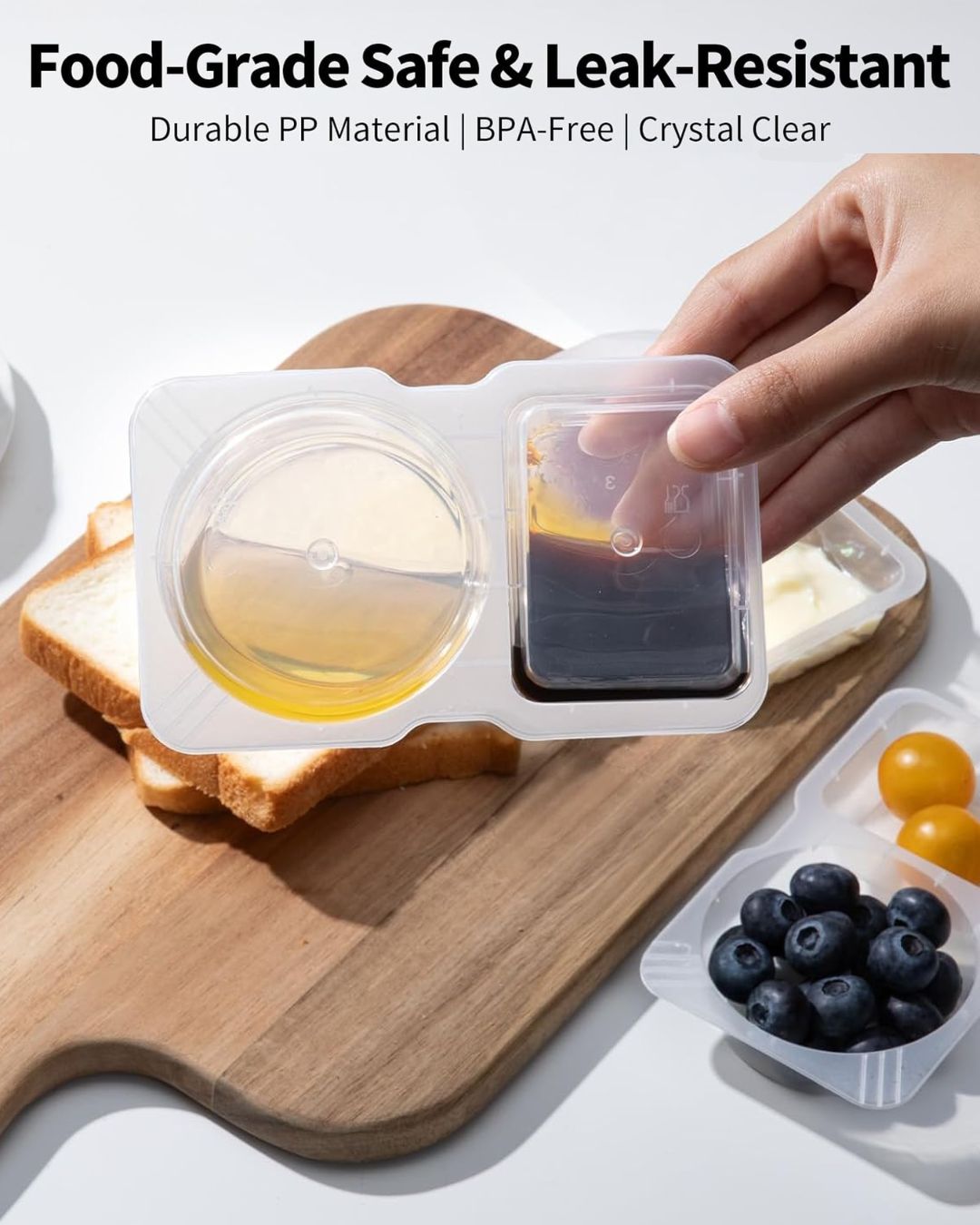 Double Compartment Snack Container