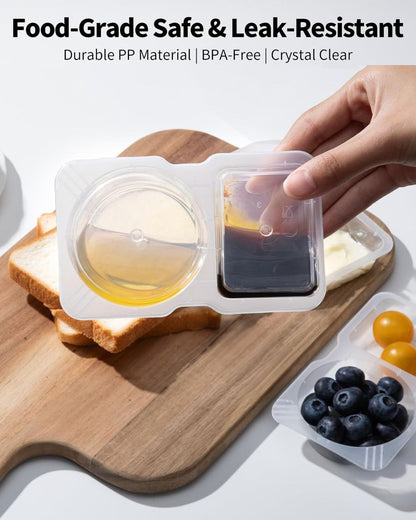 Double Compartment Snack Container