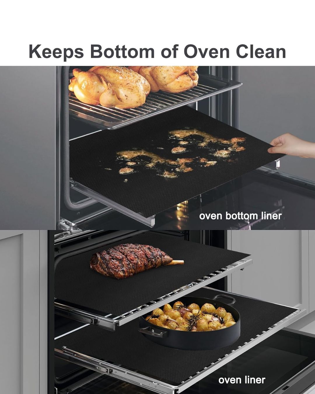 Non-Stick Reusable Bottom Sheet Liner for Oven