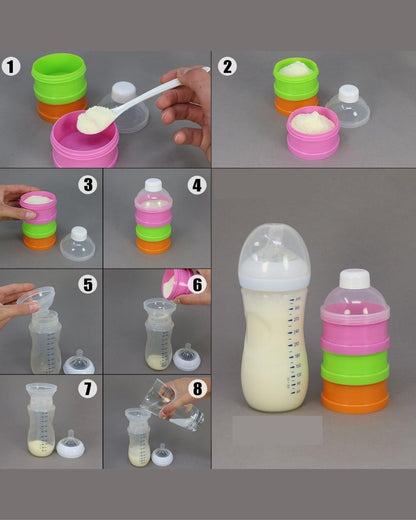 3 Layer Baby Milk Powder Container