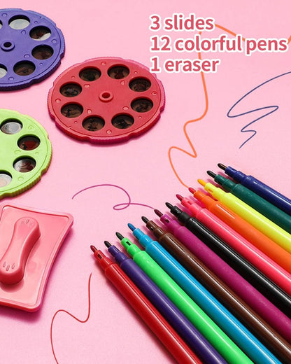 LED Projector Giraffe Drawing Table