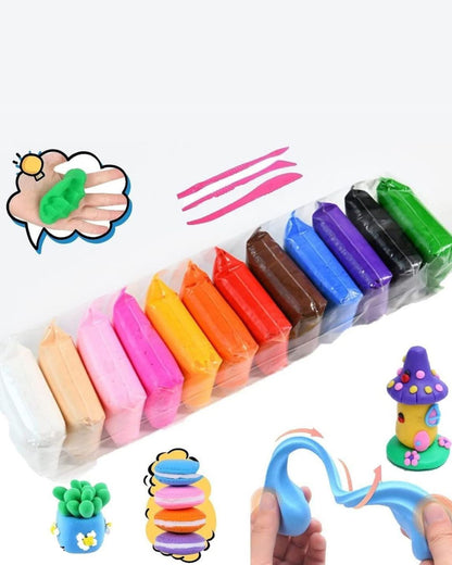 Colorful Dry Clay for Kids