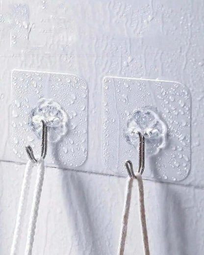 Transparent Adhesive Flower Hooks