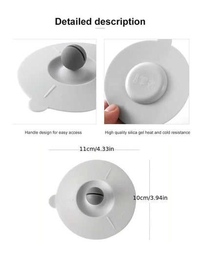 Silicone Cup Lid With Spoon Holder