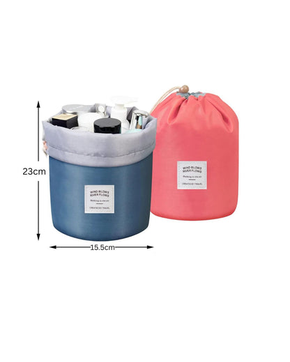 Makeup & Toiletries Barrel Bag