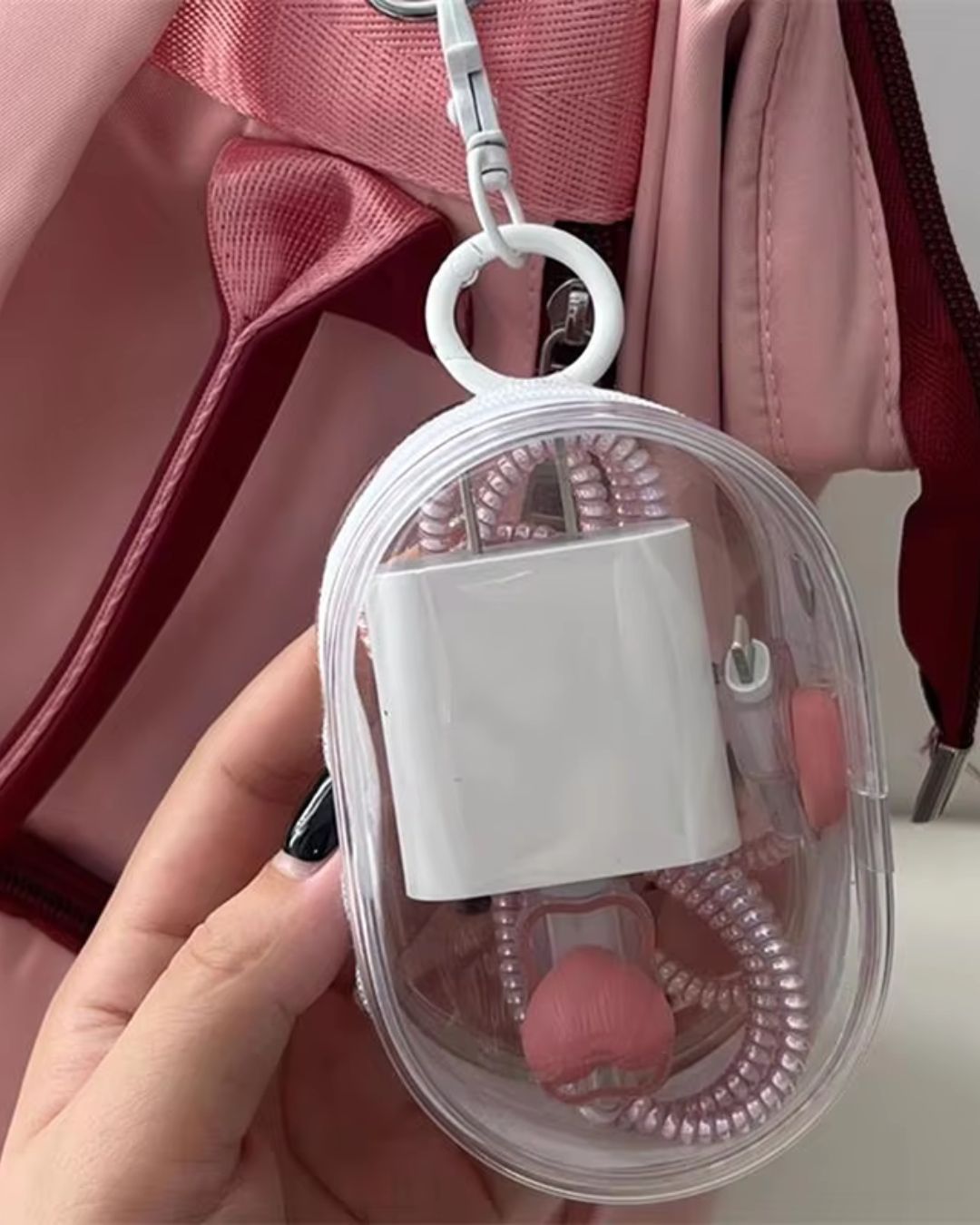 Portable Mini Clear Zipper Storage Pouch