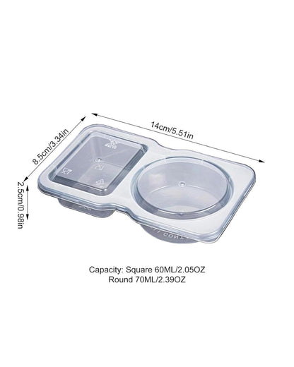 Double Compartment Snack Container