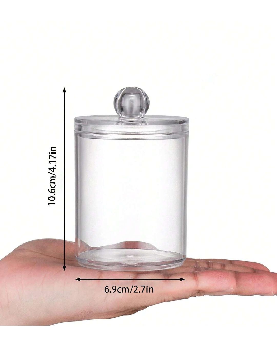 Acrylic Cotton Swab Organizer