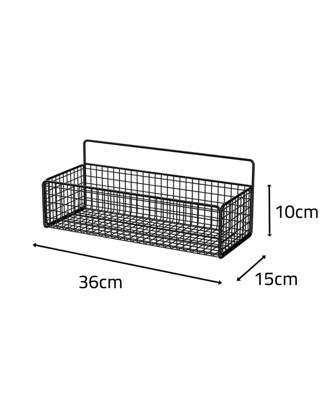 Wall-Mounted Metal Storage Basket