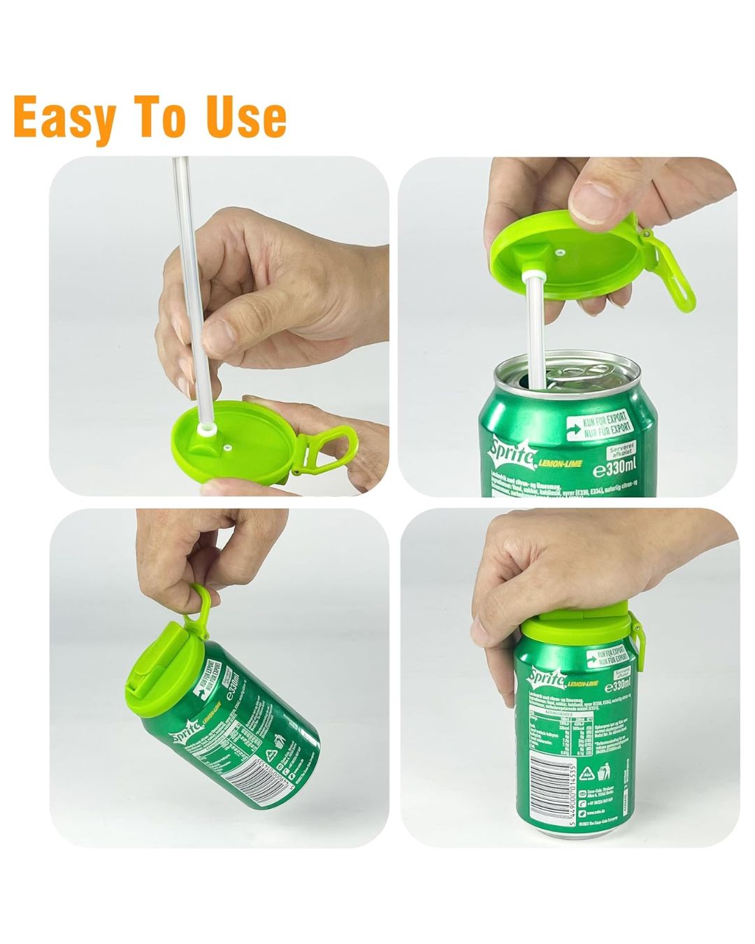 Soda Can Lids With Straws