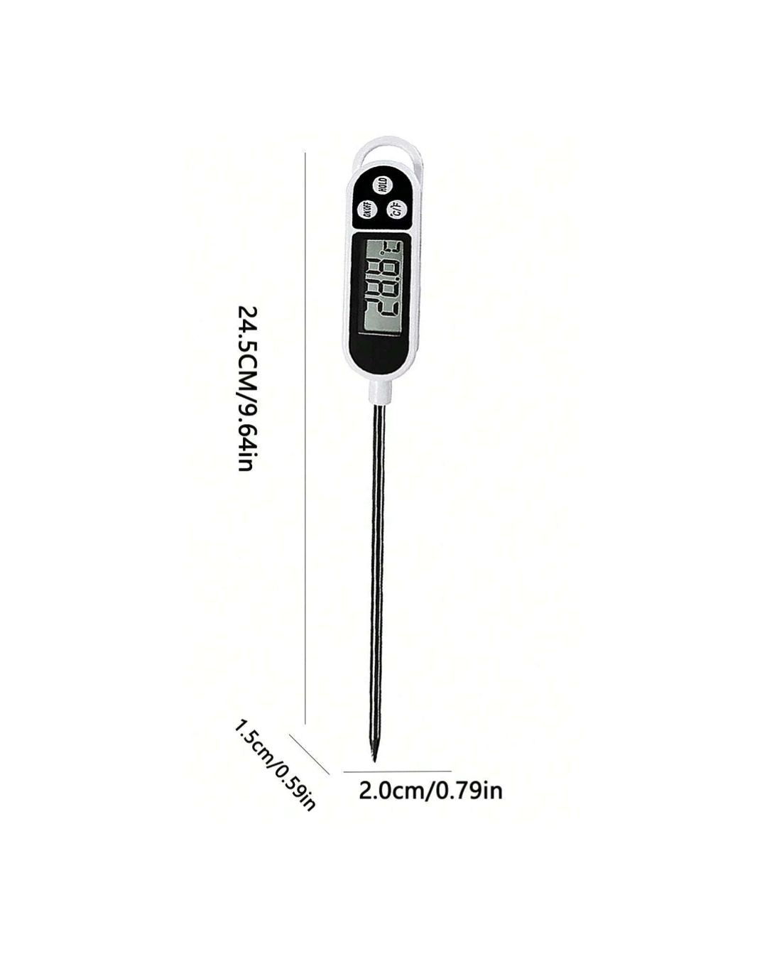 Digital Food Thermometer with LCD Display