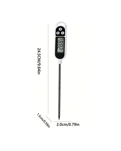 Digital Food Thermometer with LCD Display