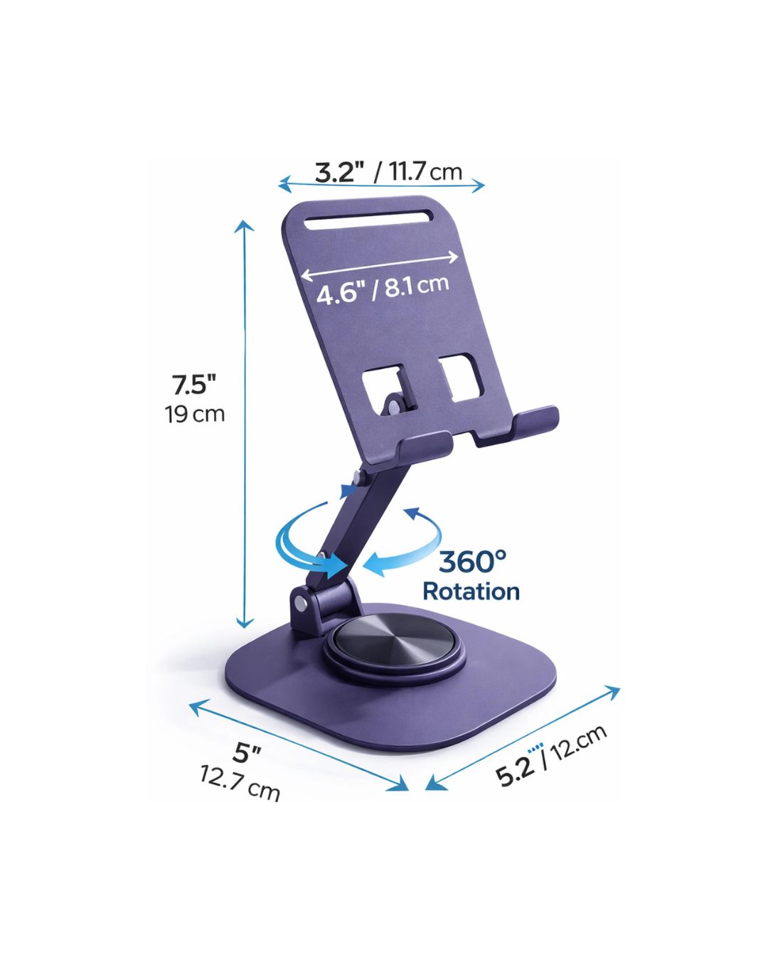 Rotating Alloy Phone & Tablet Holder