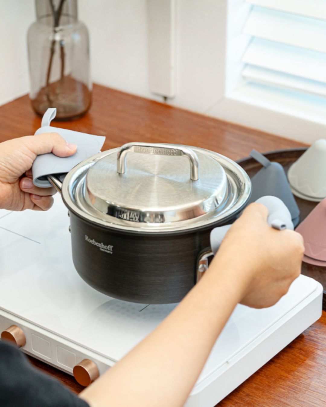 Silicone Cone Pot Lid Holder