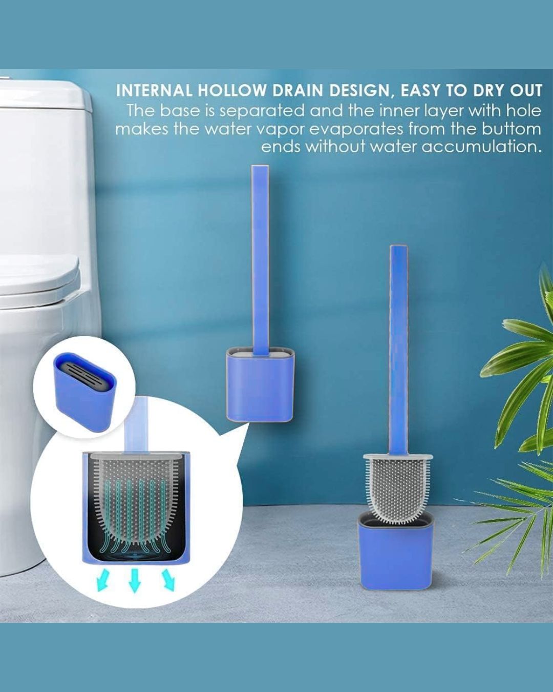 Silicone Toilet Brush with Holder1