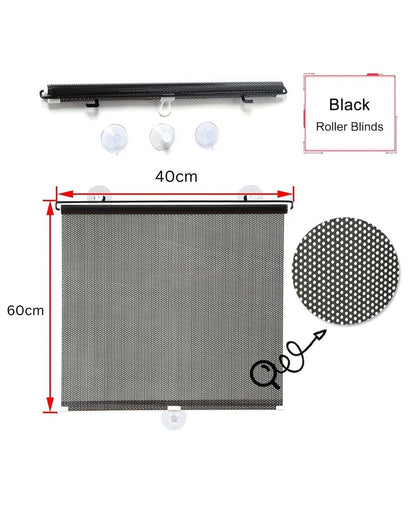 Dotted Retractable Sunshade for Car Windshield