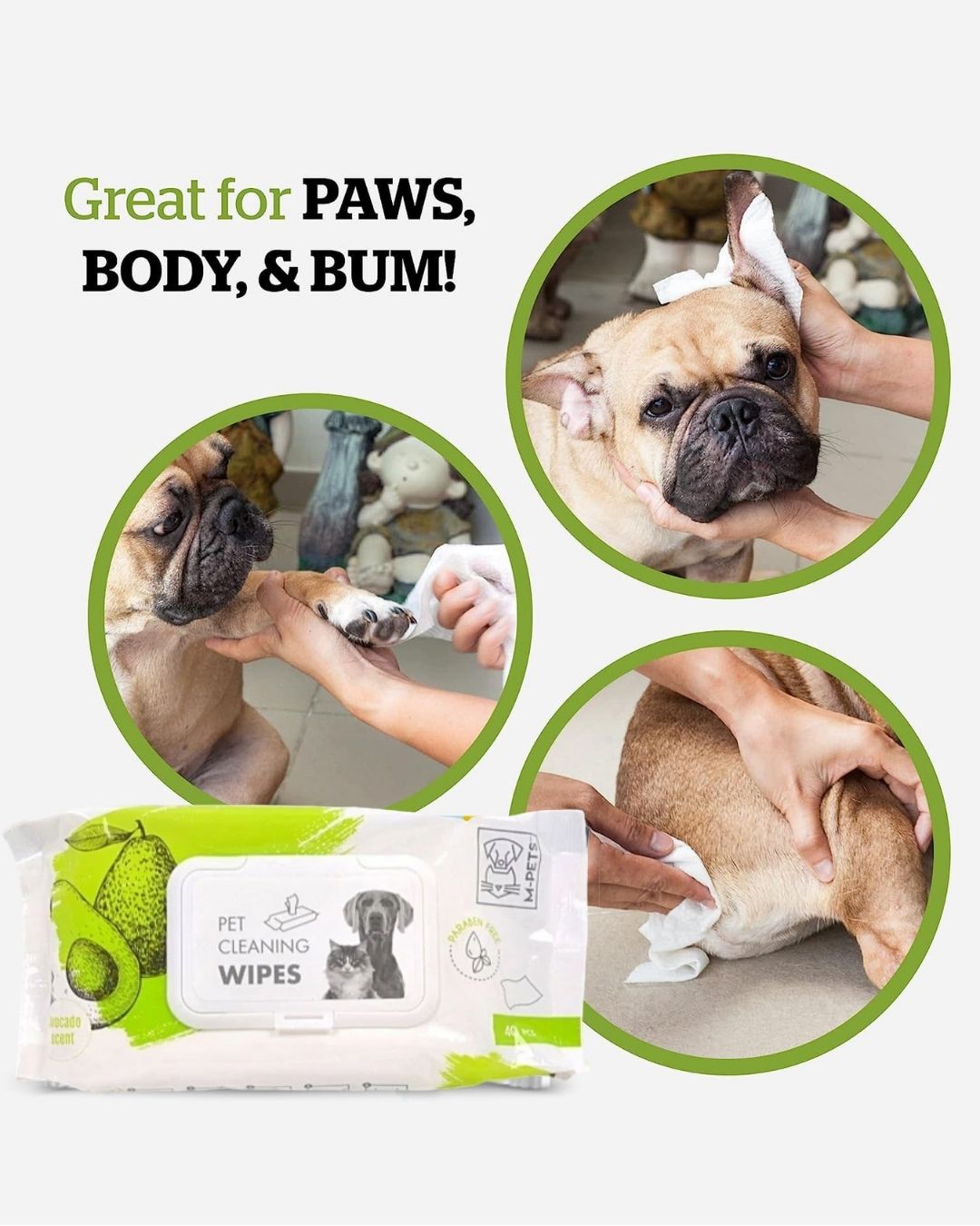 Pet Cleaning & Grooming Wipes