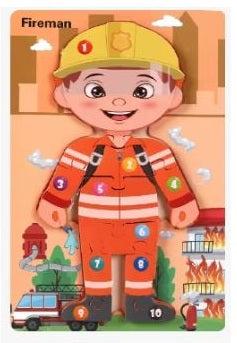 Wooden Jigsaw Professions Puzzles