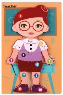 Wooden Jigsaw Professions Puzzles